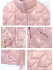 Bright Winter Padded Jacket Women Casual Hooded Down Coat Korean Loose Outerwear Glossy Zip Solid Warm Coat With Pockets