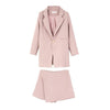 British spring summer ladies office ladies slim striped blazer skirt two-piece suit women