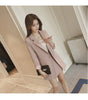 British spring summer ladies office ladies slim striped blazer skirt two-piece suit women