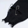 Broken Tie Dye Pins Ripped Holes Knitting Y2K Sweaters Hip Hop Emo Grunge Pullover Harajuku Loose Black Tops Vintage Jumpers 90S