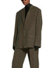 Brown Gree Blazer Pleated Loose Casual Folds Classic Jacket Men's & Women's Same Style Streetwear  Balen8009