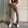 Brown Jeans Women 2022 Baggy Jeans Straight Pants Casual Denim Trousers Mom Jeans High Waist Y2k Streetwear