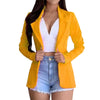 Businese Blazers Casual Tops Single Button Office Lady Jacket Solid Color women clothing chaketas de mujer blazer femme