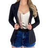 Businese Blazers Casual Tops Single Button Office Lady Jacket Solid Color women clothing chaketas de mujer blazer femme