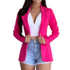 Businese Blazers Casual Tops Single Button Office Lady Jacket Solid Color women clothing chaketas de mujer blazer femme