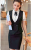 Business Interview Suit Women Formal Slim Vest and Skirt Set Office Ladies Work Uniforms