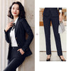 Business Women's Formal Wear  Female Suit Skirt Two-piece Autumn and Winter Striped Ladies Jacket Slim-fit Skirt