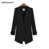 Business Womens Office Suits Long Jacket Blazer Feminino 2022 Womens Blazers Patchwork Long Sleeve Black Camel Blazer Female top