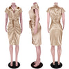Button Up White Shirt Dress Women Turn-down Collar Pockets Satin Party Stacked Dress 2022 Autumn Bodycon Casual Workout Vestidos