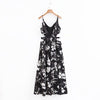 C316-162 women's dress slit waist sexy beach dress back dress