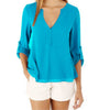 New Autumn Women V Neck Button Long Sleeve Ladies Tops Chiffon Shirts Solid Elegant Casual Top Blouse Plus Size 5XL