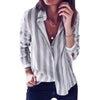 2022 Striped Blouse Women Blusas Loose Slim Fit Long Sleeve Women's Shirts Fashion Top All Match For Women's Blouses