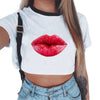 Summer Harajuku Crop Top T Shirt Clothes Sexy Tops For Women Clubwear Cute Croptop For Girls Top Femme
