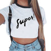 Summer Harajuku Crop Top T Shirt Clothes Sexy Tops For Women Clubwear Cute Croptop For Girls Top Femme