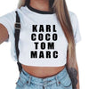 Summer Harajuku Crop Top T Shirt Clothes Sexy Tops For Women Clubwear Cute Croptop For Girls Top Femme