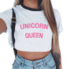 Summer Harajuku Crop Top T Shirt Clothes Sexy Tops For Women Clubwear Cute Croptop For Girls Top Femme