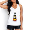 Women Gray White Tank Tops Cute 3D Cat Harajuku Print The Round Neck Sleeveless Tops Shirt Chaleco 20 Patterns