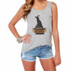 Women Gray White Tank Tops Cute 3D Cat Harajuku Print The Round Neck Sleeveless Tops Shirt Chaleco 20 Patterns