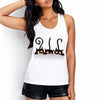 Women Gray White Tank Tops Cute 3D Cat Harajuku Print The Round Neck Sleeveless Tops Shirt Chaleco 20 Patterns