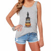 Women Gray White Tank Tops Cute 3D Cat Harajuku Print The Round Neck Sleeveless Tops Shirt Chaleco 20 Patterns