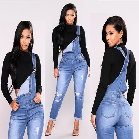 CF1 2022 Plus Size Casual Women Regular Bleach Ripped Jeans Pant Slim Stretch Cotton Denim Trousers For Woman Blue Overalls 3XL