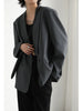 CHIC VEN Korean Women's Small Blazer Simple Casual Solid Design Loose Suit Jacket Office Lady Tops Spring Autumn 2023