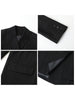 CHIC VEN Women Blazer Design Wide Shoulder Ribbon Solid Women's Medium Long Coat Office Lady Female Overcoat Spring Autumn 2023