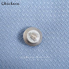 CHICLAZA Women 2023 Spring Autumn Chic Button Double-Breasted Blazer Jacket Female Office Ladies Blue Suit Coat
