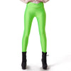 S-XL 9 Color Women's Workout Leggings Candy Colors High Fluorescence V-Waist Stretch Spandex Leggings Women