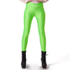 S-XL 9 Color Women's Workout Leggings Candy Colors High Fluorescence V-Waist Stretch Spandex Leggings Women