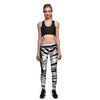 S-XL White Tiger Print Fitness Leggings Women Big Size High Waist Elastic Trousers Pants New Summer Leggins Women