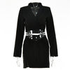 CHRONSTYLE Elegant Sexy Skirts Sets Fall 2022 Women 2 Piece Set Cropped Blazer Cardigan Jacket Split Mini Pencil Skirts