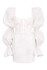 CM.YAYA Women Mini Dress Solid Full Puff Sleeve Square Collar Bandage Stretchy Bodycon Dresses Sexy Vestidos Summer 2022