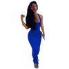 CM.YAYA Women Streetwear Casual Tank O-neck Lace Up Open Back Slim Maxi Dress Sleeveless Solid Long Dresses Vestidos