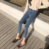 CMAZ 2022 Vintage High Waist Slim Straight Pants for Women Streetwear Bodycon Female Denim Jeans Buttons Zipper Ladies trouser