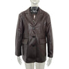 CP Spring Front Buttons Blazers Women Faux Leather Jackets Women Elegant Notched Straight Suits Female Ladies