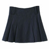 CTRLLOCK Preppy Style Striped One Button Suit Jacket Women Pleated A-line Mini Skirt Girl Two-piece Suit Set
