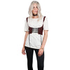 Lace Up Tanks Top Cropped For Women Sexy Adjustable Bustier Sleeveless Crop Top Female Summer Vest Cowboy 2022 QZ2066