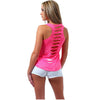 Plus size 5XL Back Hole Women Summer Tanks Top Solid Ripped Tops Thin Breathable Tanks Sexy Female Clothes 8 colors