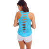 Plus size 5XL Back Hole Women Summer Tanks Top Solid Ripped Tops Thin Breathable Tanks Sexy Female Clothes 8 colors