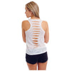 Plus size 5XL Back Hole Women Summer Tanks Top Solid Ripped Tops Thin Breathable Tanks Sexy Female Clothes 8 colors