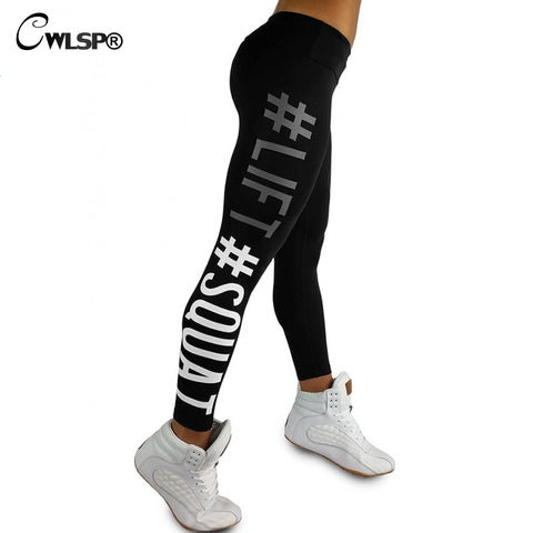 Skinny Legging Women Sportswear Lift Squat Print Fitness Pants Push Up Hips Color Women's Leggins stretch pants QZ2058