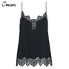 White Lace Women Satin Camis Sexy Summer Tank Top Strap bralette Basic Tops Casual Loose Vest Solid regata feminina QL2801