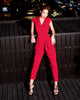 Women Fashion Temperament Jumpsuit & Rompers Women's Overall Sexy Fashion V-Neck Sleeveless jumpsuit combinaison femme
