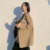 CZJMS Autumn Design Temperament Suit Jacket Women Loose Black Blazer Khaki Tailored Coat Korean Office Lady Overwear New