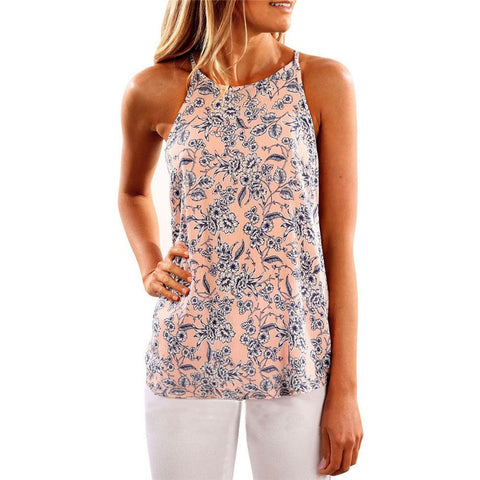Camis Fashion Women Summer Floral Vest Sleeveless Shirt Blouse Casual Tank Top T-Shirt Camisole Feminina Plus Size May 23