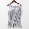 Camis Built In Bra Self Mold Bra Tank Tops 2022 Summer Sexy Women Modal Sleeveless Top Shirt Plus Size TX033