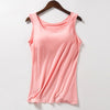 Camis Built In Bra Self Mold Bra Tank Tops 2022 Summer Sexy Women Modal Sleeveless Top Shirt Plus Size TX033