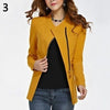 Candy Color Long Sleeve Women Zipper Blazer Suit Slim Casual Jacket Coat Outwear New Arrival