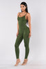 Candy Color Solid Basic Jumpsuits Women Skinny Bodycon Rompers Strapless Sexy Bodysuits